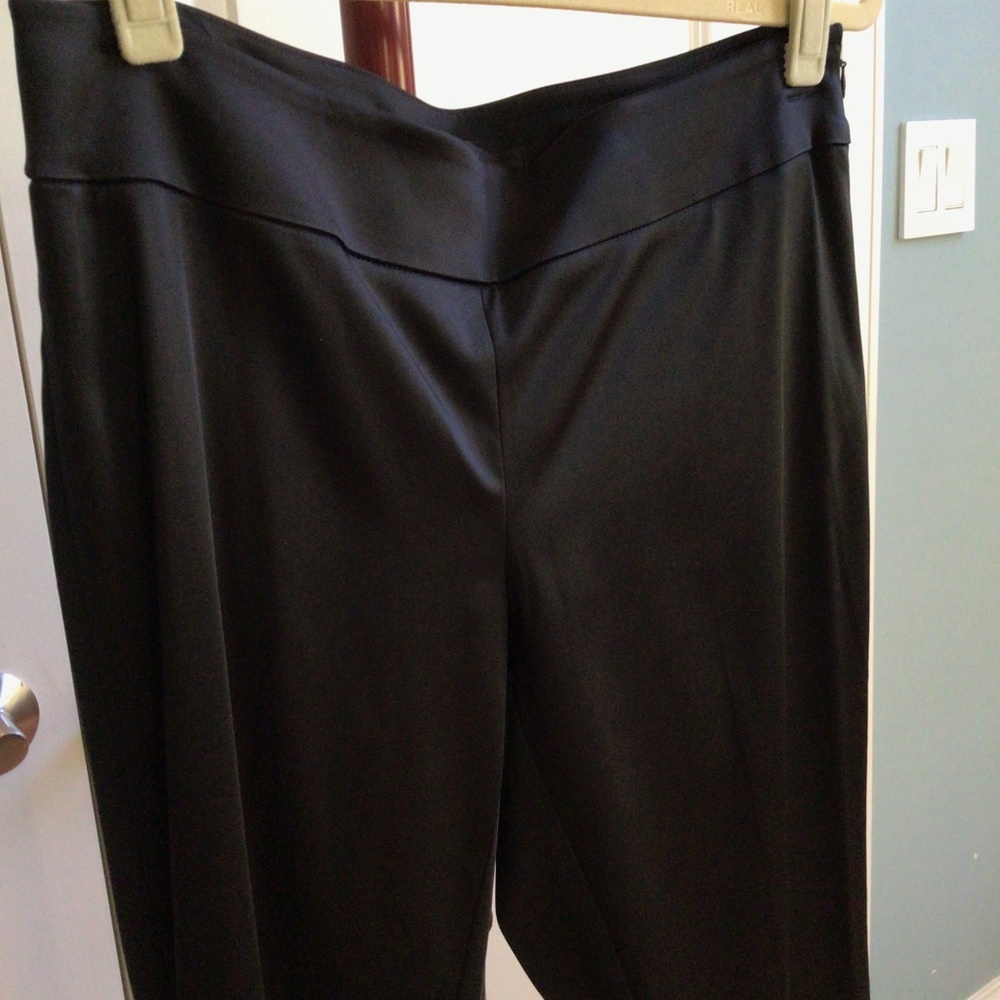 Black Satin Pants, Sz 10, WHBM